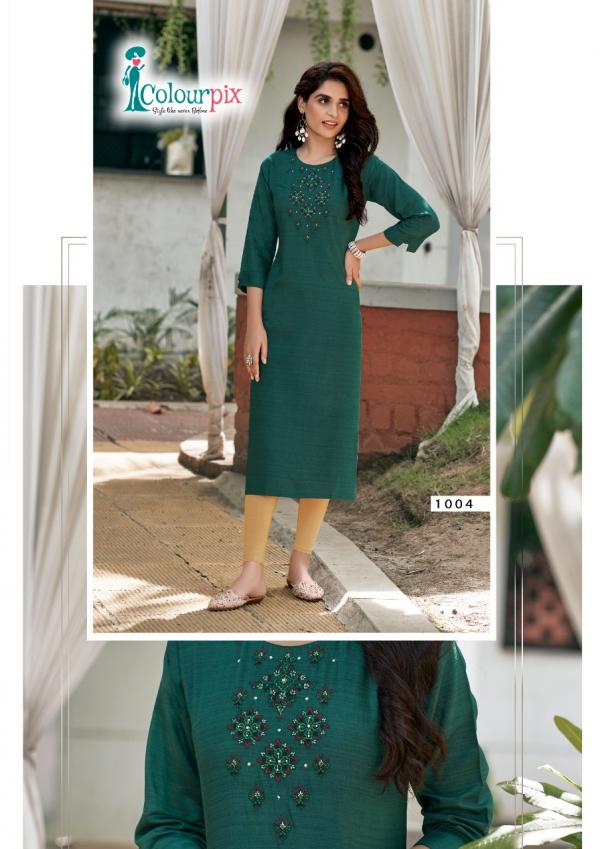 Colourpix Rose Berry Vol 1 Lining Rayon Designer Kurti Collection